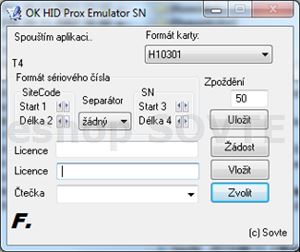 OK HID Prox Emulátor klávesnice